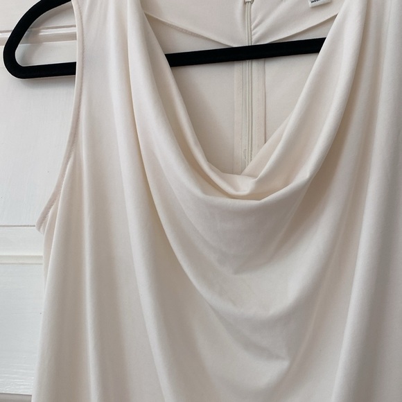 Banana Republic Sleeveless Cowl Blouse White Size Small Shirt Top Work Dressy - Picture 3 of 12
